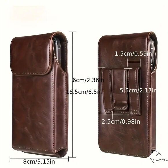 Phone Vertical Cell Phone Belt Clip Loop Pouch Holster With Safety Clip NEW - Picture 5 of 9